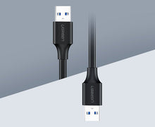 Заредете изображение във визуализатора на галерията – Ugreen cable USB 2.0 cable (male) - USB 2.0 (male) 0.5 m black (US128 10308) - TopMag
