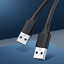 Заредете изображение във визуализатора на галерията – Ugreen cable USB 2.0 cable (male) - USB 2.0 (male) 0.5 m black (US128 10308) - TopMag
