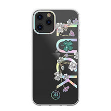 Заредете изображение във визуализатора на галерията – Kingxbar Lucky Series case decorated with original Swarovski crystals iPhone 12 Pro / iPhone 12 transparent (Luck) - TopMag
