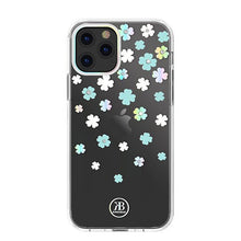 Заредете изображение във визуализатора на галерията – Kingxbar Lucky Series case decorated with original Swarovski crystals iPhone 12 Pro Max transparent (Clover) - TopMag
