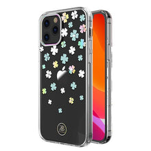 Заредете изображение във визуализатора на галерията – Kingxbar Lucky Series case decorated with original Swarovski crystals iPhone 12 Pro Max transparent (Clover) - TopMag
