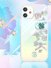 Заредете изображение във визуализатора на галерията – Kingxbar Lucky Series case decorated with original Swarovski crystals iPhone 12 Pro Max transparent (Clover) - TopMag

