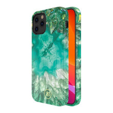 Заредете изображение във визуализатора на галерията – Kingxbar Agate Series case decorated printed Agate iPhone 12 Pro / iPhone 12 green - TopMag
