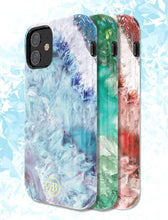 Заредете изображение във визуализатора на галерията – Kingxbar Agate Series case decorated printed Agate iPhone 12 Pro / iPhone 12 green - TopMag
