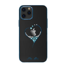Заредете изображение във визуализатора на галерията – Kingxbar Wish Series case decorated with original Swarovski crystals iPhone 12 Pro Max blue - TopMag
