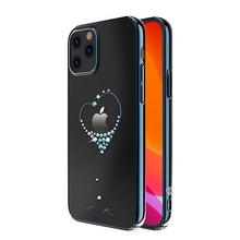 Заредете изображение във визуализатора на галерията – Kingxbar Wish Series case decorated with original Swarovski crystals iPhone 12 Pro Max blue - TopMag
