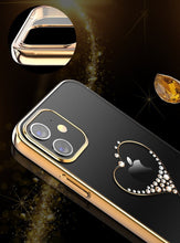 Заредете изображение във визуализатора на галерията – Kingxbar Wish Series case decorated with original Swarovski crystals iPhone 12 Pro Max golden - TopMag
