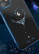 Заредете изображение във визуализатора на галерията – Kingxbar Wish Series case decorated with original Swarovski crystals iPhone 12 Pro Max golden - TopMag
