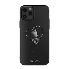 Заредете изображение във визуализатора на галерията – Kingxbar Wish Series case decorated with original Swarovski crystals iPhone 12 Pro Max black - TopMag
