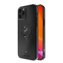 Заредете изображение във визуализатора на галерията – Kingxbar Wish Series case decorated with original Swarovski crystals iPhone 12 Pro Max black - TopMag
