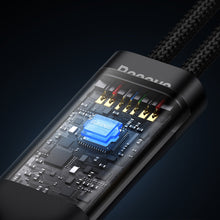 Заредете изображение във визуализатора на галерията – Baseus Flash Series Ⅱ Fast Charging Cable 2in1 USB-C - 2xUSB-C 100W 1.5m black
