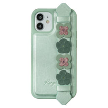 Заредете изображение във визуализатора на галерията – Kingxbar Sweet Series case decorated with original Swarovski crystals iPhone 12 Pro Max green - TopMag
