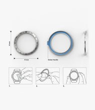 Заредете изображение във визуализатора на галерията – Ringke Bezel Styling case frame envelope ring Samsung Galaxy Watch 3 41 mm silver (GW3-41-01) - TopMag
