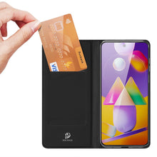 Заредете изображение във визуализатора на галерията – DUX DUCIS Skin Pro Bookcase type case for Samsung Galaxy M31s black - TopMag
