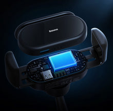 Заредете изображение във визуализатора на галерията – Electric car holder with solar panel for Tesla Model 3 / Y Baseus T-Space - black
