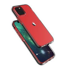 Заредете изображение във визуализатора на галерията – Spring Case clear TPU gel protective cover with colorful frame for iPhone 12 mini mint - TopMag

