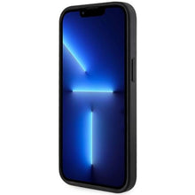 Заредете изображение във визуализатора на галерията – Guess GUHMP14MP4RPSK iPhone 14 Plus 6.7" black/black hardcase 4G Printed Stripes MagSafe
