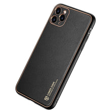 Заредете изображение във визуализатора на галерията – Dux Ducis Yolo elegant case made of soft TPU and PU leather for iPhone 11 Pro black - TopMag
