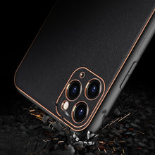 Заредете изображение във визуализатора на галерията – Dux Ducis Yolo elegant case made of soft TPU and PU leather for iPhone 11 Pro black - TopMag
