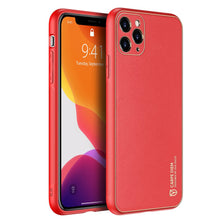 Заредете изображение във визуализатора на галерията – Dux Ducis Yolo elegant case made of soft TPU and PU leather for iPhone 11 Pro red - TopMag
