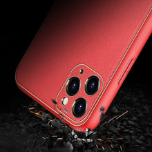 Заредете изображение във визуализатора на галерията – Dux Ducis Yolo elegant case made of soft TPU and PU leather for iPhone 11 Pro red - TopMag
