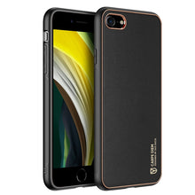 Заредете изображение във визуализатора на галерията – Dux Ducis Yolo elegant case made of soft TPU and PU leather for iPhone SE 2022 / SE 2020 / iPhone 8 / iPhone 7 black - TopMag
