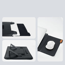 Заредете изображение във визуализатора на галерията – Nillkin Versatile pouch bag case for laptop up to 16,1'' with the function of the stand and mouse pads black - TopMag
