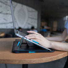 Заредете изображение във визуализатора на галерията – Nillkin Versatile pouch bag case for laptop up to 16,1'' with the function of the stand and mouse pads black - TopMag
