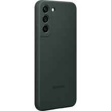 Заредете изображение във визуализатора на галерията – Samsung Silicone Cover Rubber Silicone Cover Case for Samsung Galaxy S22 dark green (EF-PS901TGEGWW)
