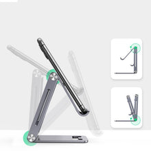 Заредете изображение във визуализатора на галерията – Ugreen metal aluminum folding phone holder tablet gray (LP263 80708) - TopMag
