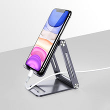 Заредете изображение във визуализатора на галерията – Ugreen metal aluminum folding phone holder tablet gray (LP263 80708) - TopMag
