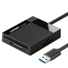 Заредете изображение във визуализатора на галерията – Ugreen USB 3.0 SD / micro SD / CF / MS card reader black (CR125 30333) - TopMag

