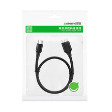 Заредете изображение във визуализатора на галерията – Ugreen cable USB Type C - micro USB Type B SuperSpeed 3.0 cable 1m black (US312 20103) - TopMag
