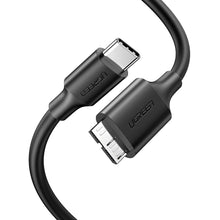 Заредете изображение във визуализатора на галерията – Ugreen cable USB Type C - micro USB Type B SuperSpeed 3.0 cable 1m black (US312 20103) - TopMag
