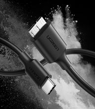 Заредете изображение във визуализатора на галерията – Ugreen cable USB Type C - micro USB Type B SuperSpeed 3.0 cable 1m black (US312 20103) - TopMag
