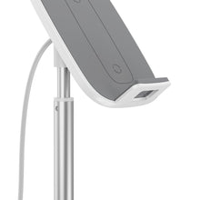 Заредете изображение във визуализатора на галерията – Baseus Telescopic Desktop Bracket phone holder wireless Qi charger 15 W with USB cable silver (SUWY-D0S) - TopMag
