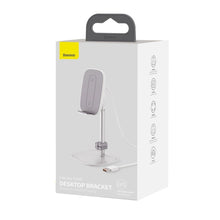 Заредете изображение във визуализатора на галерията – Baseus Telescopic Desktop Bracket phone holder wireless Qi charger 15 W with USB cable silver (SUWY-D0S) - TopMag
