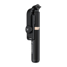 Заредете изображение във визуализатора на галерията – Wozinsky selfie stick telescopic tripod + Bluetooth remote control black (WSSTK-01-BK) - TopMag
