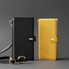 Заредете изображение във визуализатора на галерията – Ringke Folio Signature genuine leather case with flap and shoulder strap for Samsung Galaxy Note 20 black (FS79R55) - TopMag
