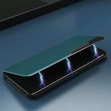 Заредете изображение във визуализатора на галерията – Eco Leather View Case elegant bookcase type case with kickstand for Samsung Galaxy S20 Ultra purple - TopMag
