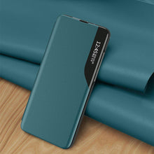 Заредете изображение във визуализатора на галерията – Eco Leather View Case elegant bookcase type case with kickstand for Samsung Galaxy S20 Ultra purple - TopMag
