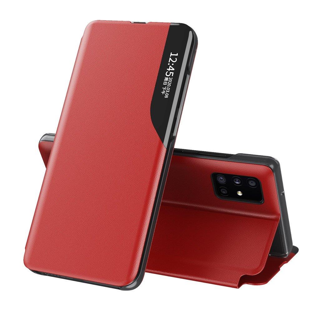 Eco Leather View Case elegant bookcase type case with kickstand for Samsung Galaxy Note 20 Ultra red - TopMag
