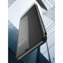 Заредете изображение във визуализатора на галерията – Eco Leather View Case elegant bookcase type case with kickstand for Huawei P40 Pro blue - TopMag
