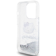 Заредете изображение във визуализатора на галерията – Original Case HELLO KITTY hardcase Liquid Glitter Charms
 Kitty Head HKHCP13XLIKHET for Iphone 13 Pro Max silver
