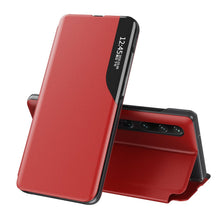 Заредете изображение във визуализатора на галерията – Eco Leather View Case elegant bookcase type case with kickstand for Xiaomi Mi 10 Pro / Xiaomi Mi 10 red - TopMag
