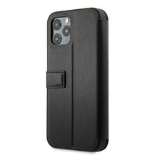 Заредете изображение във визуализатора на галерията – Etui BMW BMFLBKP12LSLLBK iPhone 12 Pro Max 6,7" czarny/black book Signature
