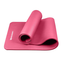 Заредете изображение във визуализатора на галерията – Wozinsky exercise mat 181 x 63 x 0.9 cm thick gymnastic yoga mat pink - TopMag
