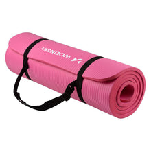 Заредете изображение във визуализатора на галерията – Wozinsky exercise mat 181 x 63 x 0.9 cm thick gymnastic yoga mat pink - TopMag
