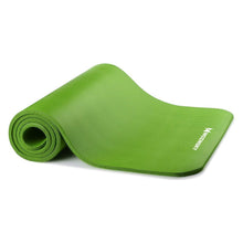 Заредете изображение във визуализатора на галерията – Wozinsky exercise mat 181 x 63 x 0.9 cm thick green yoga gymnastic mat - TopMag
