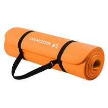 Заредете изображение във визуализатора на галерията – Wozinsky exercise mat 181 x 63 x 0.9 cm thick orange yoga gym mat - TopMag
